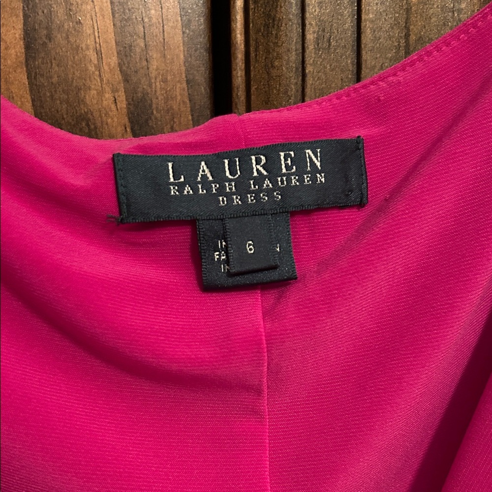 Lauren Ralph Lauren Vibrant Pink Midi Dress - Picture 2 of 8
